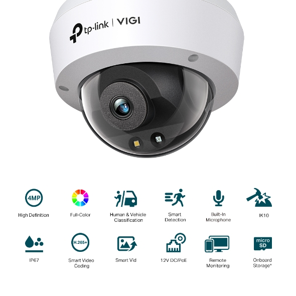 VIGI 4MP Full-Color Dome Network Camera