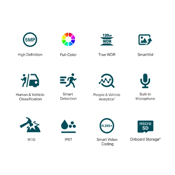 VIGI 5MP Full-Color Dome Network Camera